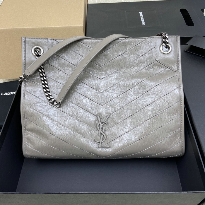 Saint Laurent Niki Medium Shopping Bag Grey 577999