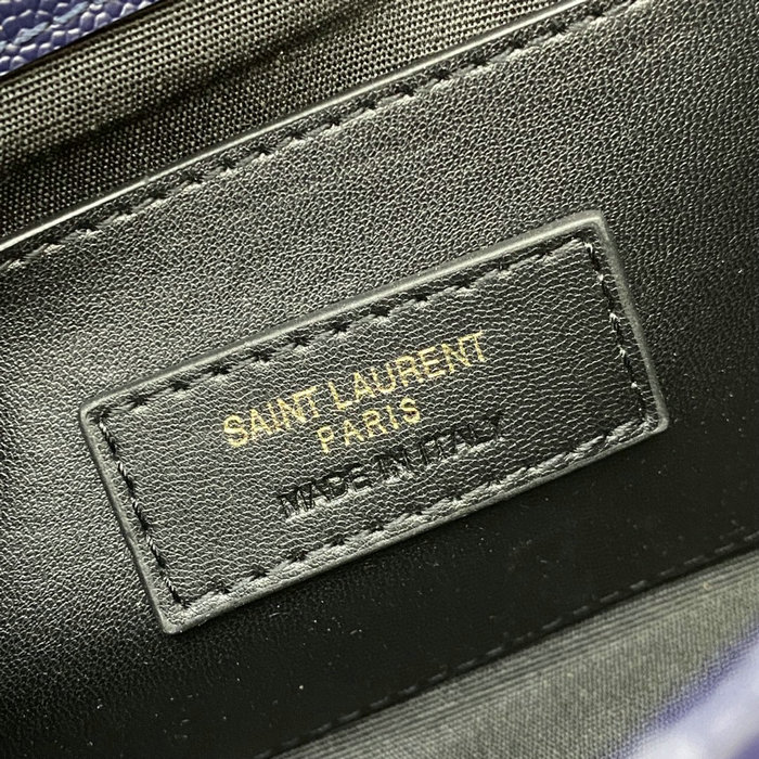 Saint Laurent Small Envelope Shoulder Bag Blue 526286