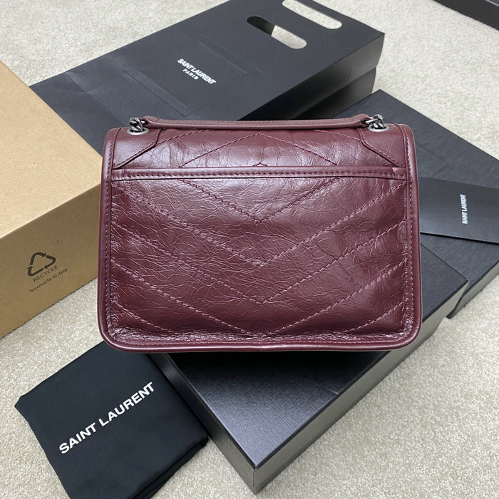 Saint Laurent Small Niki Bag Burgundy 498892