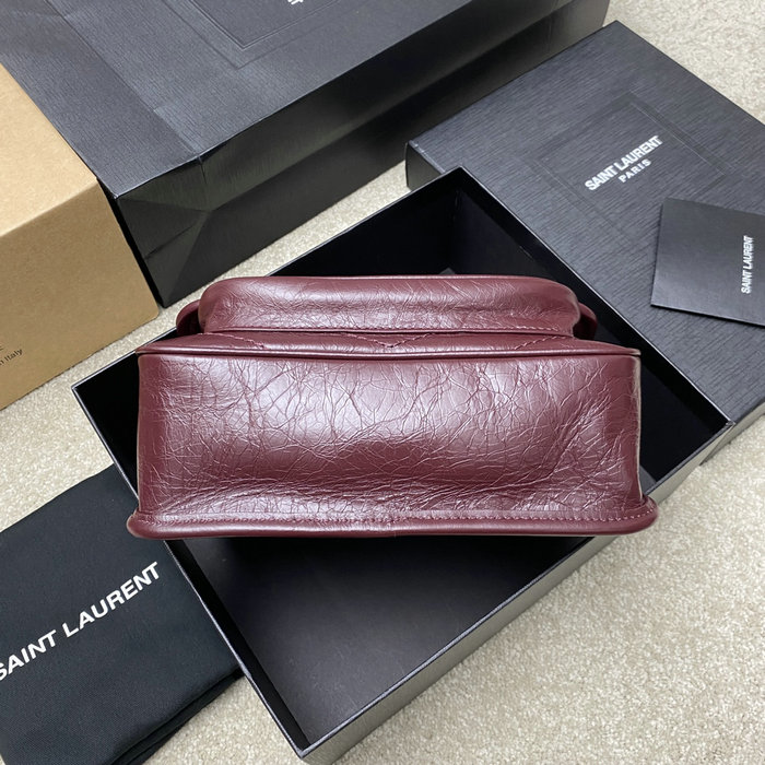 Saint Laurent Small Niki Bag Burgundy 498892