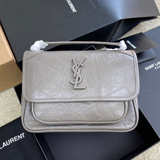 Saint Laurent Small Niki Bag Grey 498892