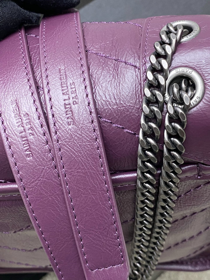 Saint Laurent Small Niki Bag Purple 498892