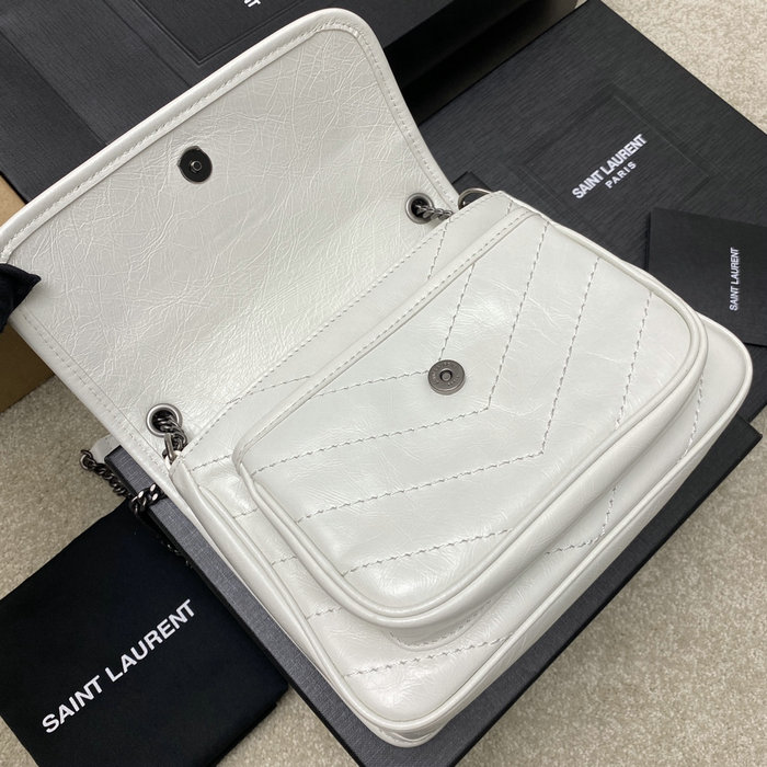 Saint Laurent Small Niki Bag White 498892