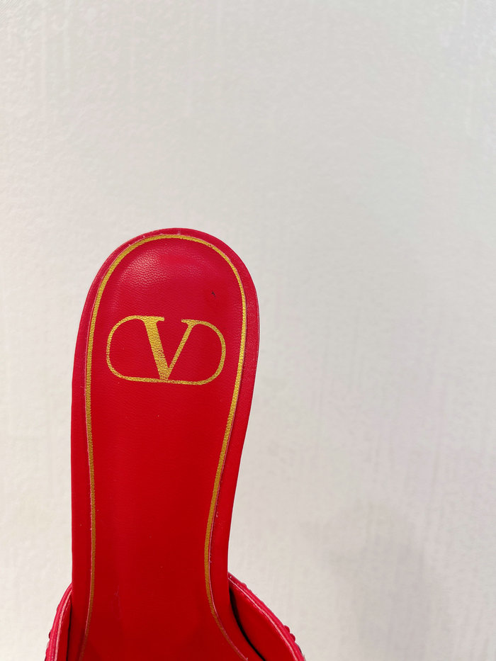 Valentino Sequins Pumps Red SNV073003