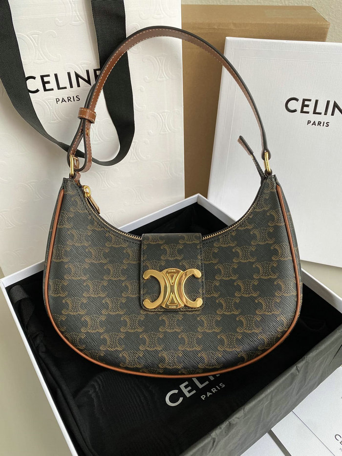 Celine Triomphe Canvas Ava Triomphe Soft Bag C35033