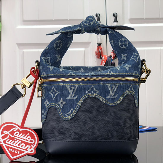 LOUIS VUITTON Monogram Jacquard Denim Speedy Bandoliere 25 Bag M59609 from  japan