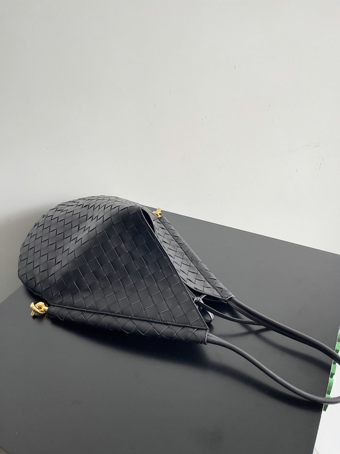 Bottega Veneta Medium Solstice Shoulder Bag Black B740990