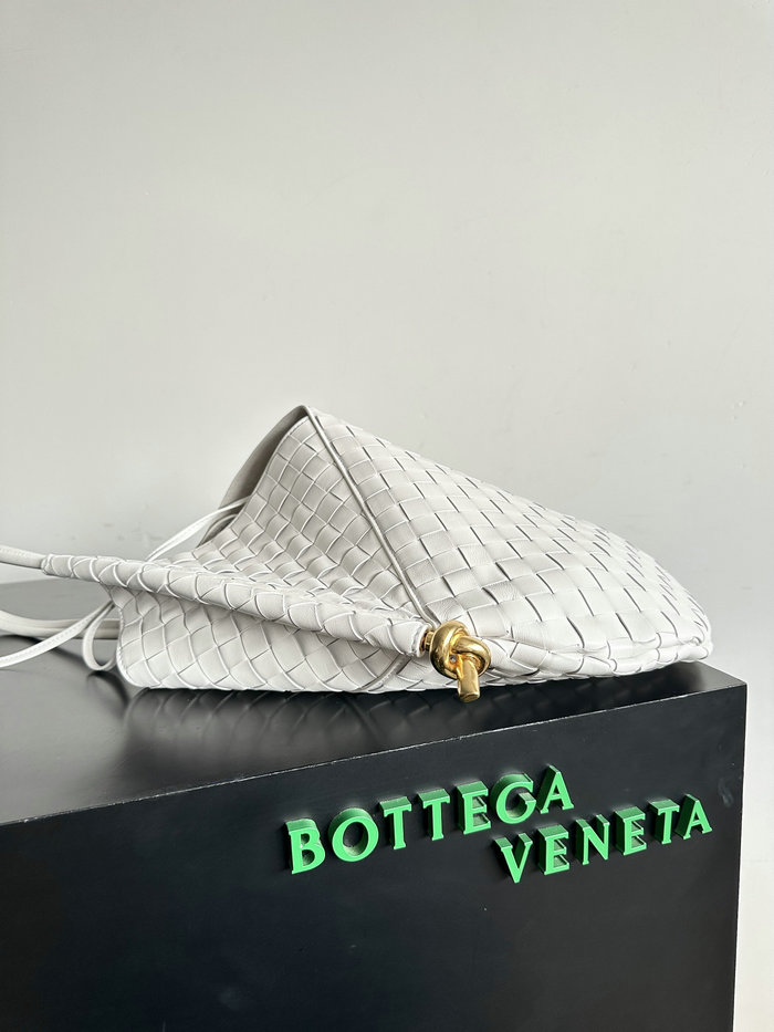 Bottega Veneta Medium Solstice Shoulder Bag White B740990