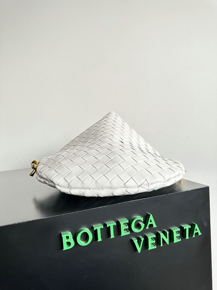 Bottega Veneta Medium Solstice Shoulder Bag White B740990