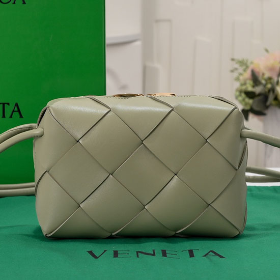 Bottega Veneta Small Cassette Camera Bag Travertine 6600