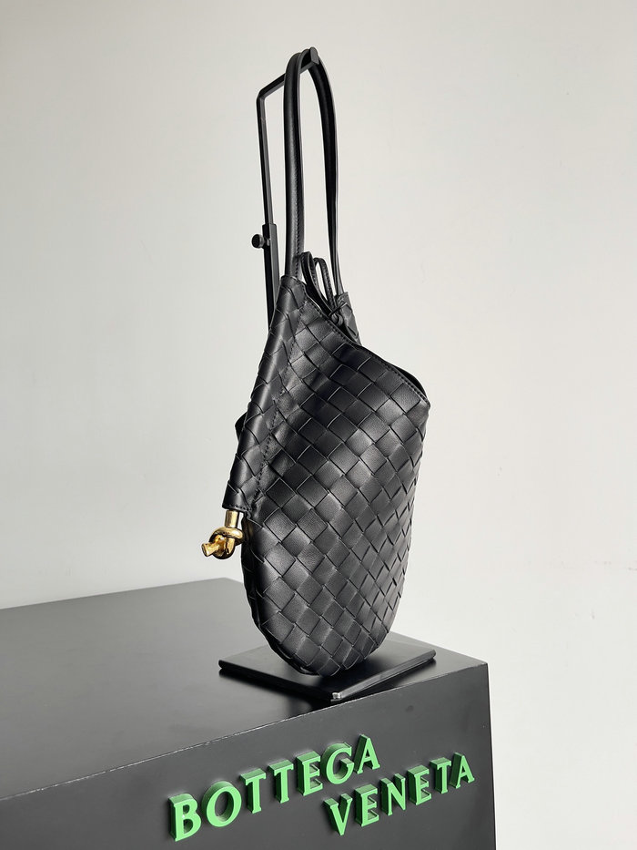 Bottega Veneta Small Solstice Shoulder Bag Black B740898