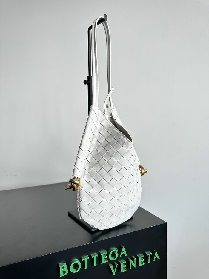 Bottega Veneta Small Solstice Shoulder Bag White B740898