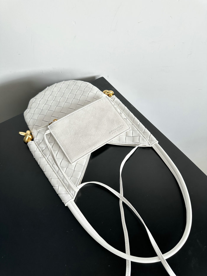 Bottega Veneta Small Solstice Shoulder Bag White B740898