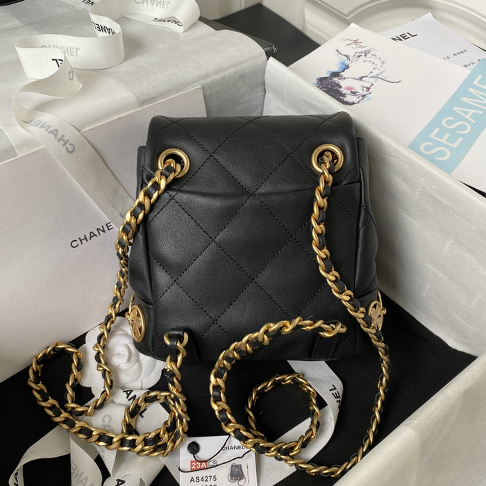 Chanel Calfskin Small Backpack Black AS4275