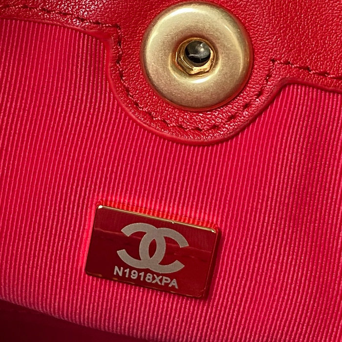 Chanel Calfskin Small Backpack Red AS4275