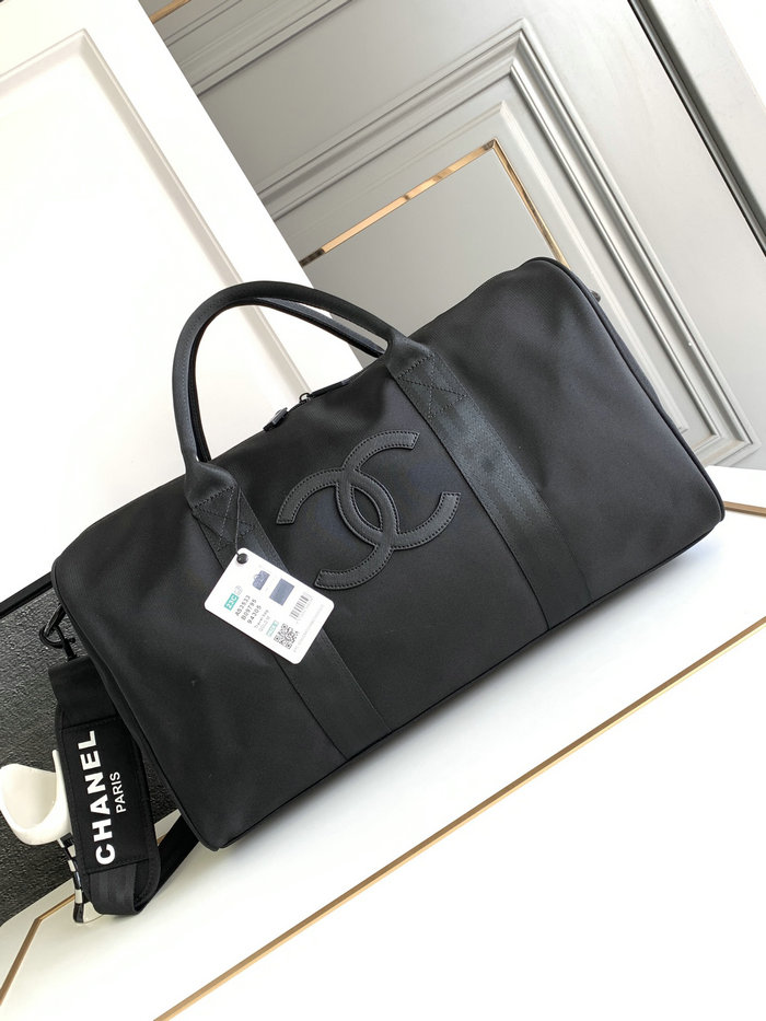 Chanel Travel Duffle Bag Black AS3533