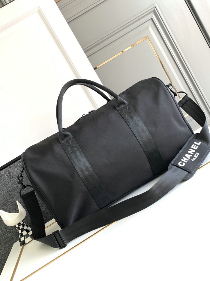 Chanel Travel Duffle Bag Black AS3533