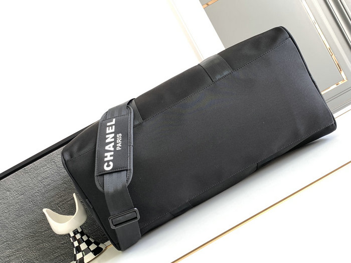 Chanel Travel Duffle Bag Black AS3533