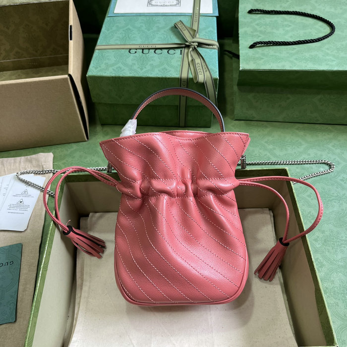 Gucci Blondie Mini Bucket Bag Pink 760313