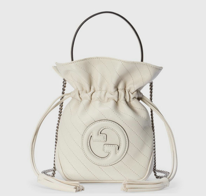 Gucci Blondie Mini Bucket Bag White 760313