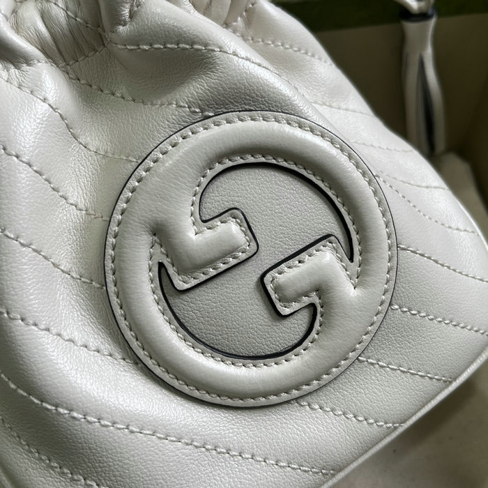 Gucci Blondie Mini Bucket Bag White 760313