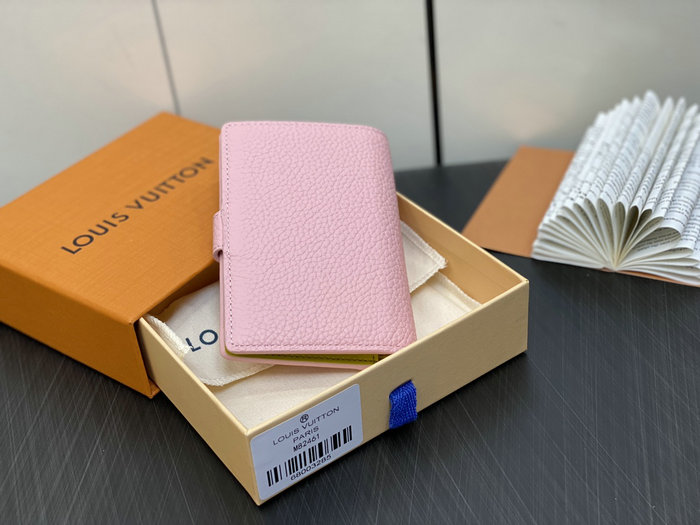 LV Vertical Compact Wallet Pink M81561