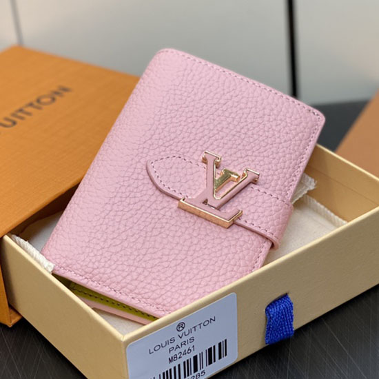 LV Vertical Compact Wallet Pink M81561