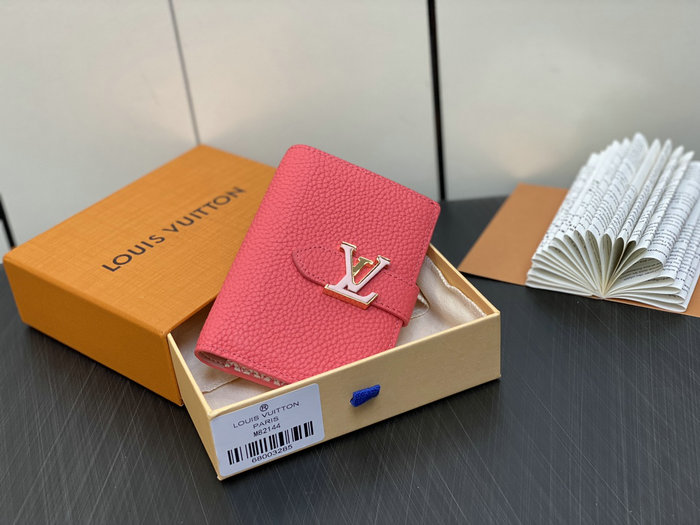 LV Vertical Compact Wallet Rose M81561