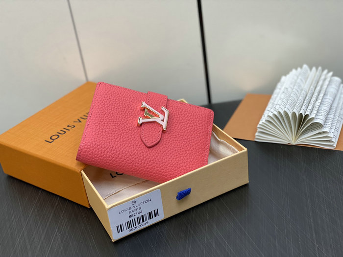 LV Vertical Compact Wallet Rose M81561