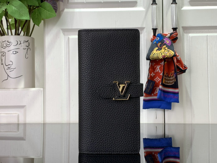 LV Vertical Wallet Black M81330