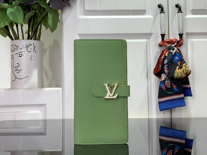LV Vertical Wallet Green M81330