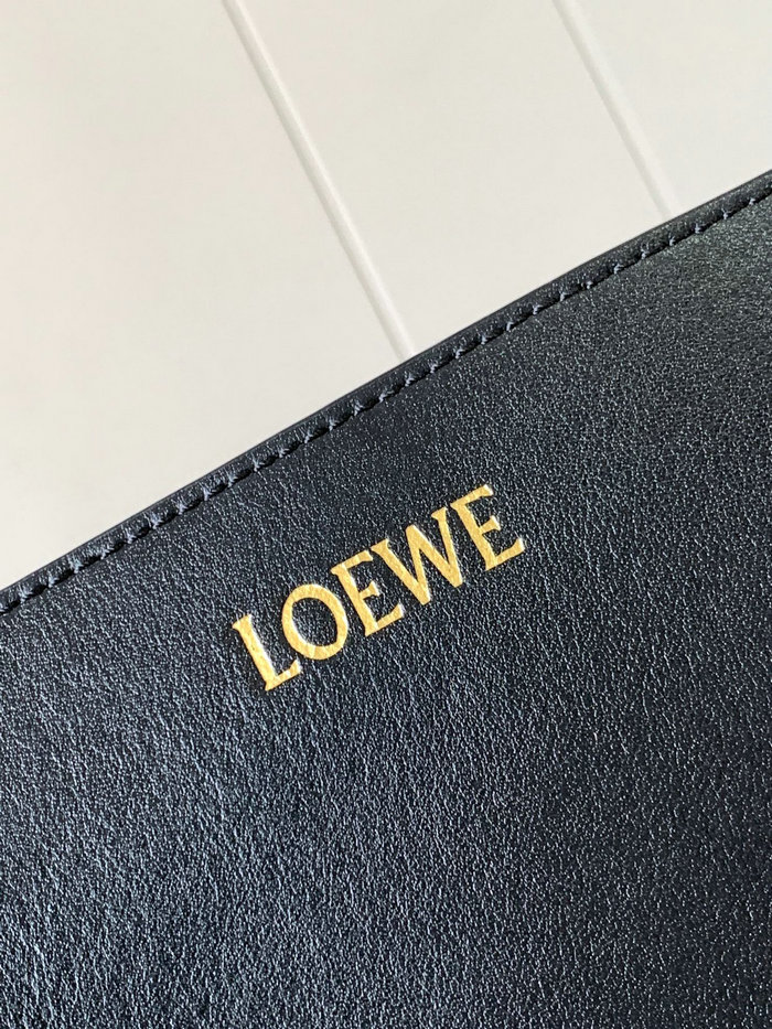 Loewe Large Puzzle Fold Tote Black L9033