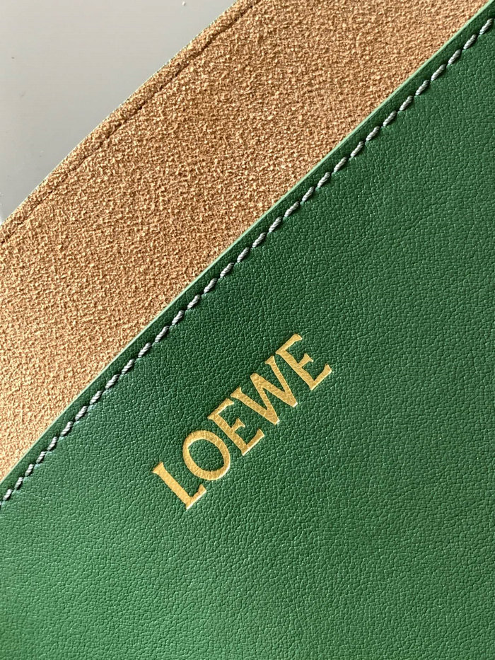 Loewe Large Puzzle Fold Tote Green L9033