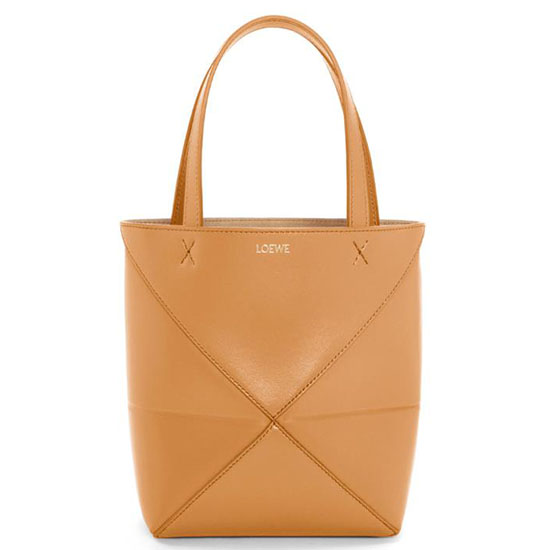 Loewe Mini Puzzle Fold Tote Warm Desert L9030