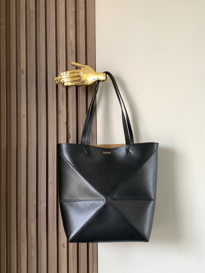 Loewe Puzzle Fold Tote Black L9029