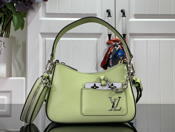 Louis Vuitton Epi Leather Marellini Bag Green M20998