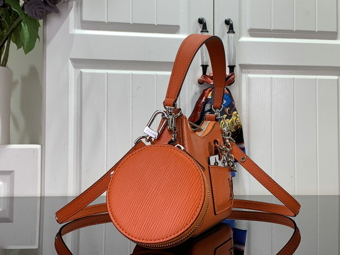 Louis Vuitton Epi Leather Marellini Bag Orange M20998