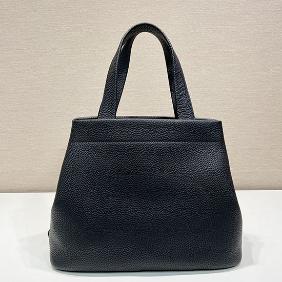 Prada Carved Logo Tote Bag Black 1BC384