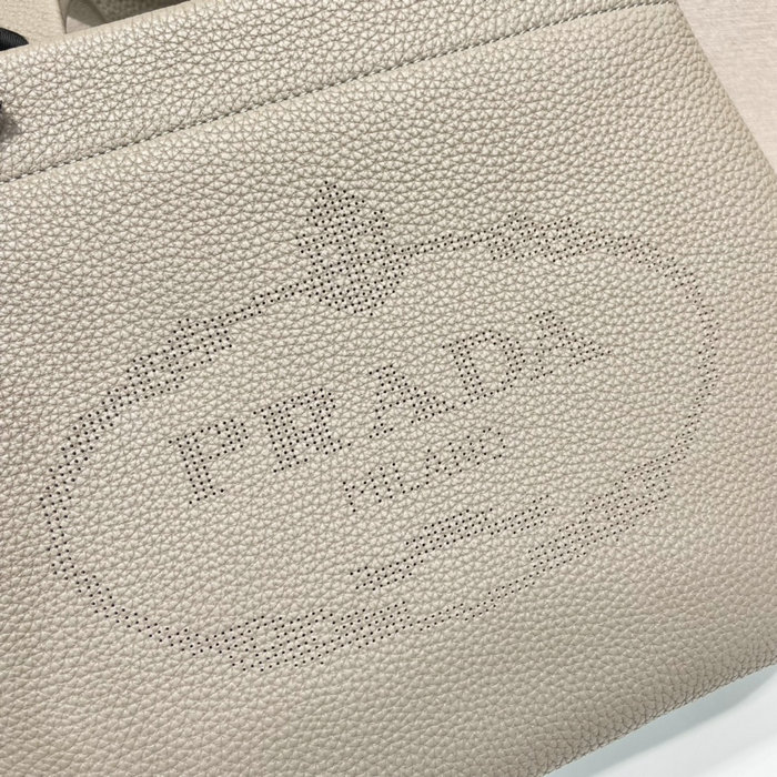 Prada Carved Logo Tote Bag Grey 1BC384