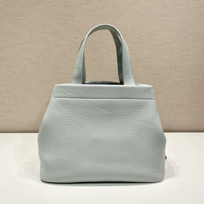 Prada Carved Logo Tote Bag Light Grey 1BC384