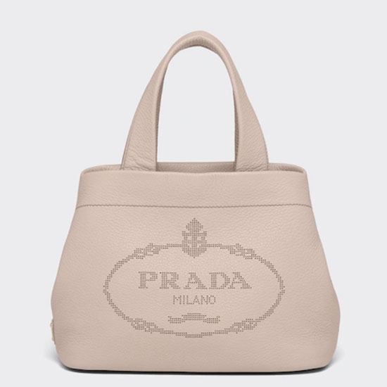 Prada Carved Logo Tote Bag Pink 1BC384