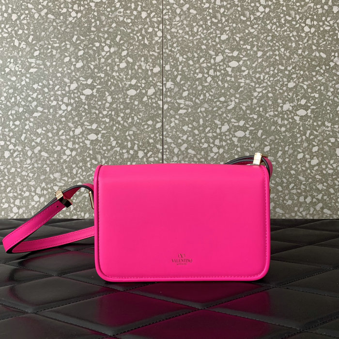 Small Valentino Garavani Shoulder Letter Bag Pink V5082