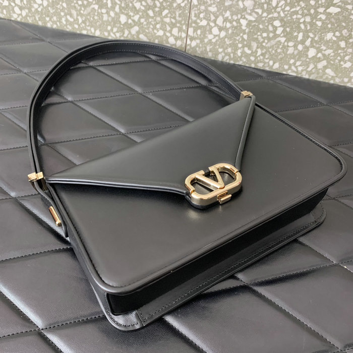 Valentino Garavani Shoulder Letter Bag Black V5080