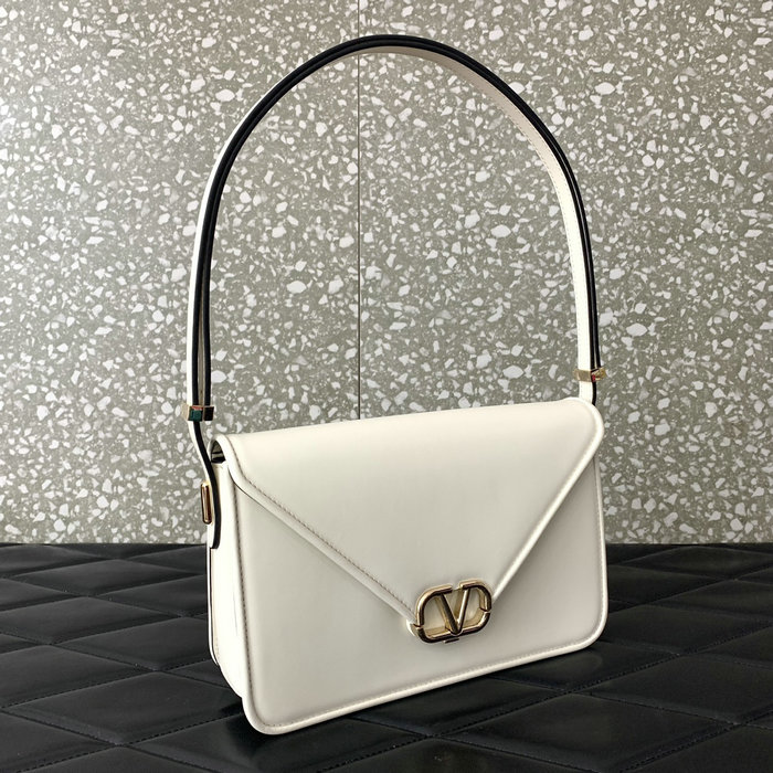 Valentino Garavani Shoulder Letter Bag White V5080