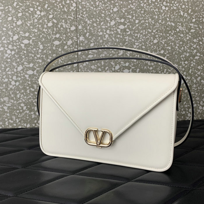 Valentino Garavani Shoulder Letter Bag White V5080