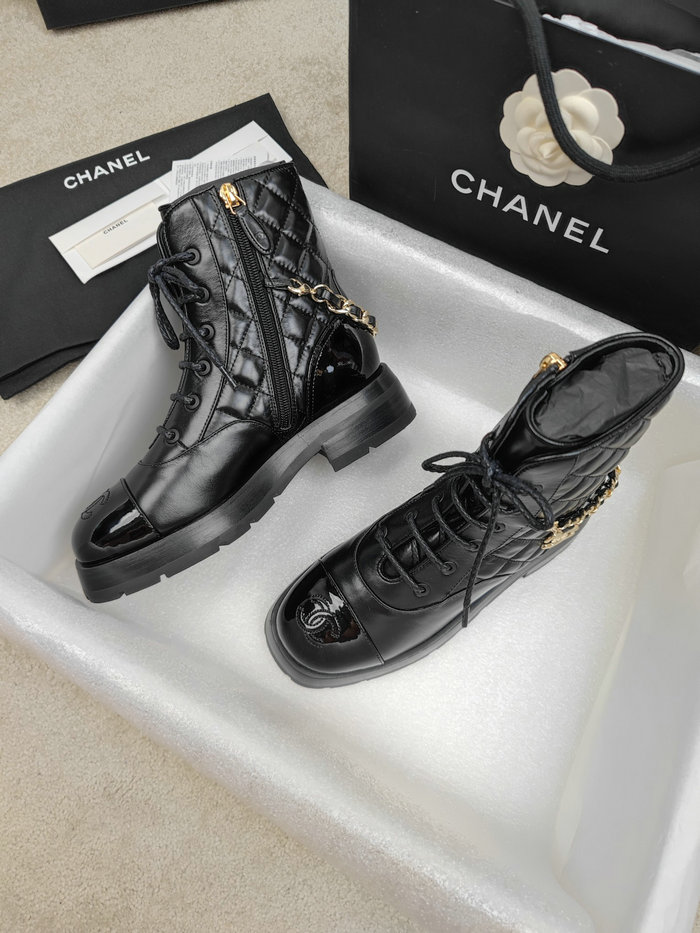 Chanel Leather Boots SNC090818