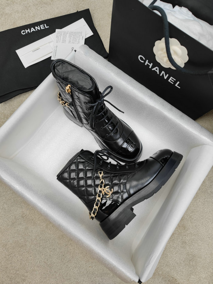 Chanel Leather Boots SNC090818
