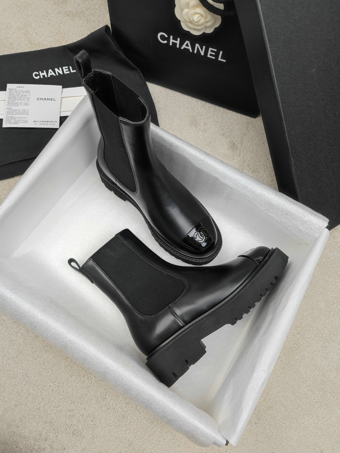Chanel Leather Boots SNC090822