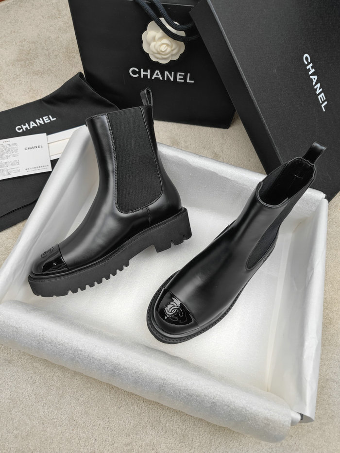 Chanel Leather Boots SNC090822