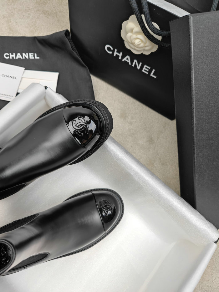 Chanel Leather Boots SNC090822